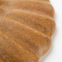 yoshida pottery 輪花皿 さびいろこはく yoshida pottery 陶磁器作家もの