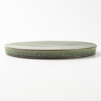yoshida pottery HORIZON PLATE さびいろうぐいす yoshida pottery 陶磁器作家もの