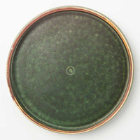 yoshida pottery HORIZON PLATE さびいろうぐいす yoshida pottery 陶磁器作家もの