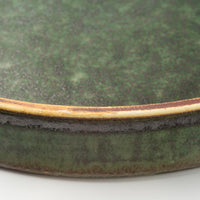 yoshida pottery HORIZON PLATE さびいろうぐいす yoshida pottery 陶磁器作家もの