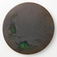 yoshida pottery HORIZON PLATE さびいろすす yoshida pottery 陶磁器作家もの