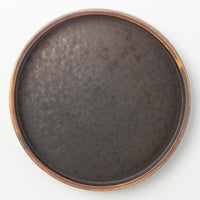 yoshida pottery HORIZON PLATE さびいろすす yoshida pottery 陶磁器作家もの