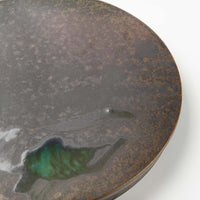 yoshida pottery HORIZON PLATE さびいろすす yoshida pottery 陶磁器作家もの