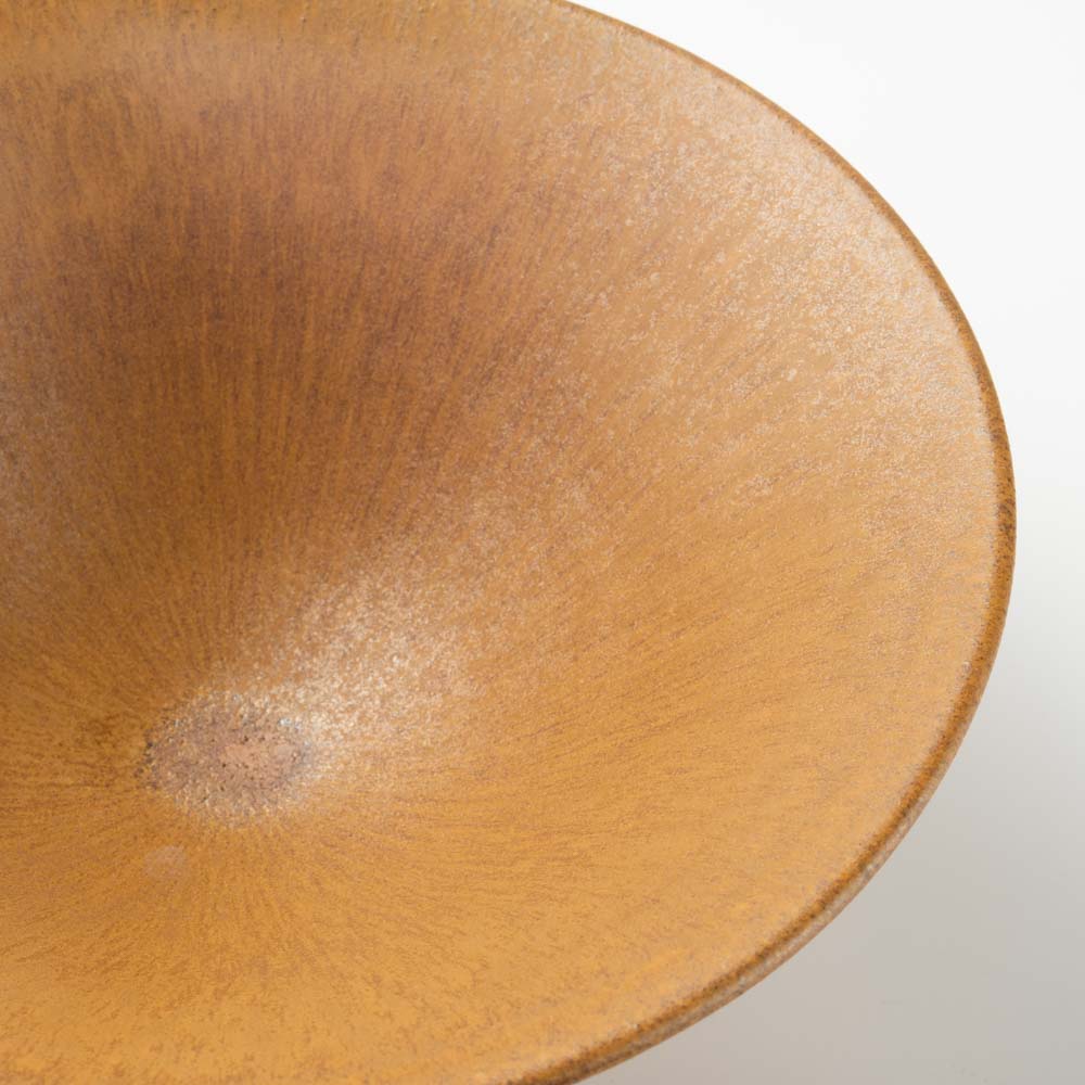 yoshida pottery 中鉢 さびいろこはく yoshida pottery 陶磁器作家もの