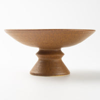 yoshida pottery 球脚浅鉢 さびいろこはく yoshida pottery 陶磁器作家もの