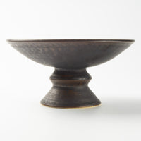 yoshida pottery 球脚浅鉢 さびいろすす yoshida pottery 陶磁器作家もの