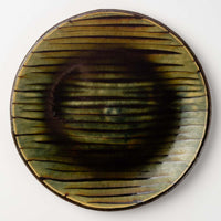 波佐見焼 紀窯 丸皿(大) ボワーズヘッド グリーン 波佐見焼 紀窯 波佐見焼