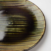 波佐見焼 紀窯 丸皿(大) ボワーズヘッド グリーン 波佐見焼 紀窯 波佐見焼