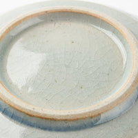 砥部焼 陶房遊 5寸輪花リム皿 錆青 砥部焼 陶房遊 砥部焼