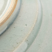 砥部焼 陶房遊 7.8寸輪花リム皿 錆青 砥部焼 陶房遊 砥部焼