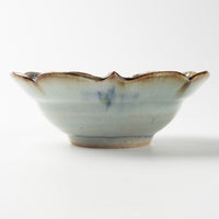 砥部焼 陶房遊 輪花リム鉢(小) 錆青 砥部焼 陶房遊 砥部焼