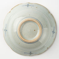 砥部焼 陶房遊 輪花リム鉢(中) 錆青 砥部焼 陶房遊 砥部焼
