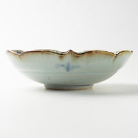 砥部焼 陶房遊 輪花リム鉢(大) 錆青 砥部焼 陶房遊 砥部焼