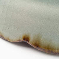 砥部焼 陶房遊 輪花リム鉢(大) 錆青 砥部焼 陶房遊 砥部焼