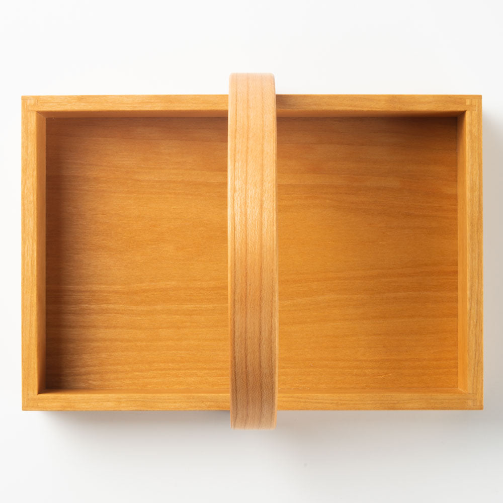 作家 岡野達也 ワンハンドルトレー 小 チェリー材 作家 岡野達也 木工もの