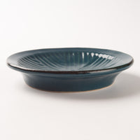 作家 沖本東 石臼小皿 とくさ釉 作家 沖本東 陶磁器作家もの