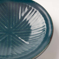 作家 沖本東 石臼小皿 とくさ釉 作家 沖本東 陶磁器作家もの