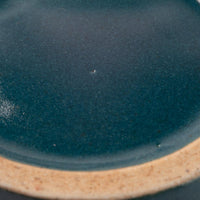 作家 沖本東 石臼小皿 とくさ釉 作家 沖本東 陶磁器作家もの
