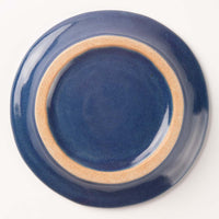 作家 沖本東 石臼小皿 瑠璃釉 作家 沖本東 陶磁器作家もの