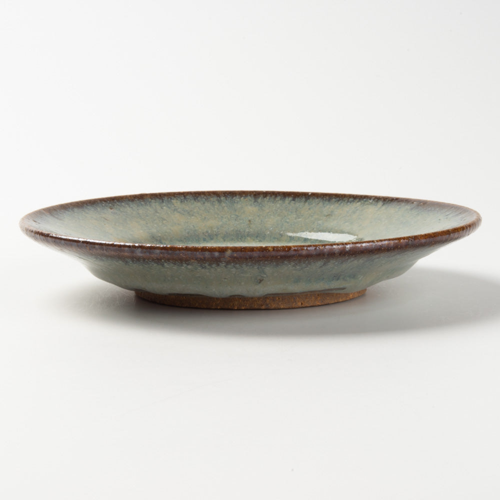作家 工藤真人 淡青釉リム皿 S 作家 工藤真人 陶磁器作家もの