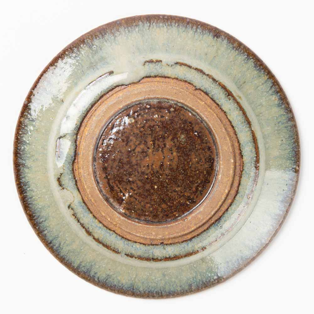 作家 工藤真人 淡青釉リム皿 S 作家 工藤真人 陶磁器作家もの