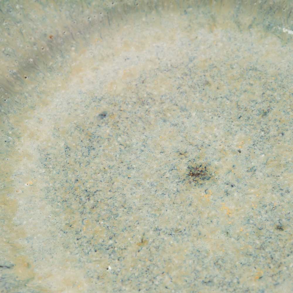 作家 工藤真人 淡青釉リム皿 S 作家 工藤真人 陶磁器作家もの