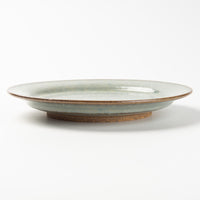 作家 工藤真人 淡青釉リム皿 M 作家 工藤真人 陶磁器作家もの