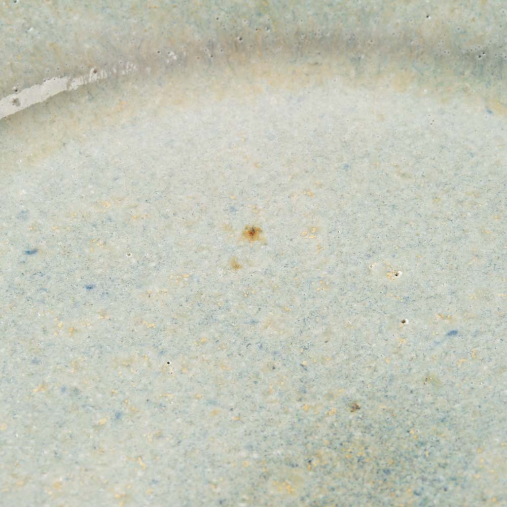 作家 工藤真人 淡青釉リム皿 M 作家 工藤真人 陶磁器作家もの