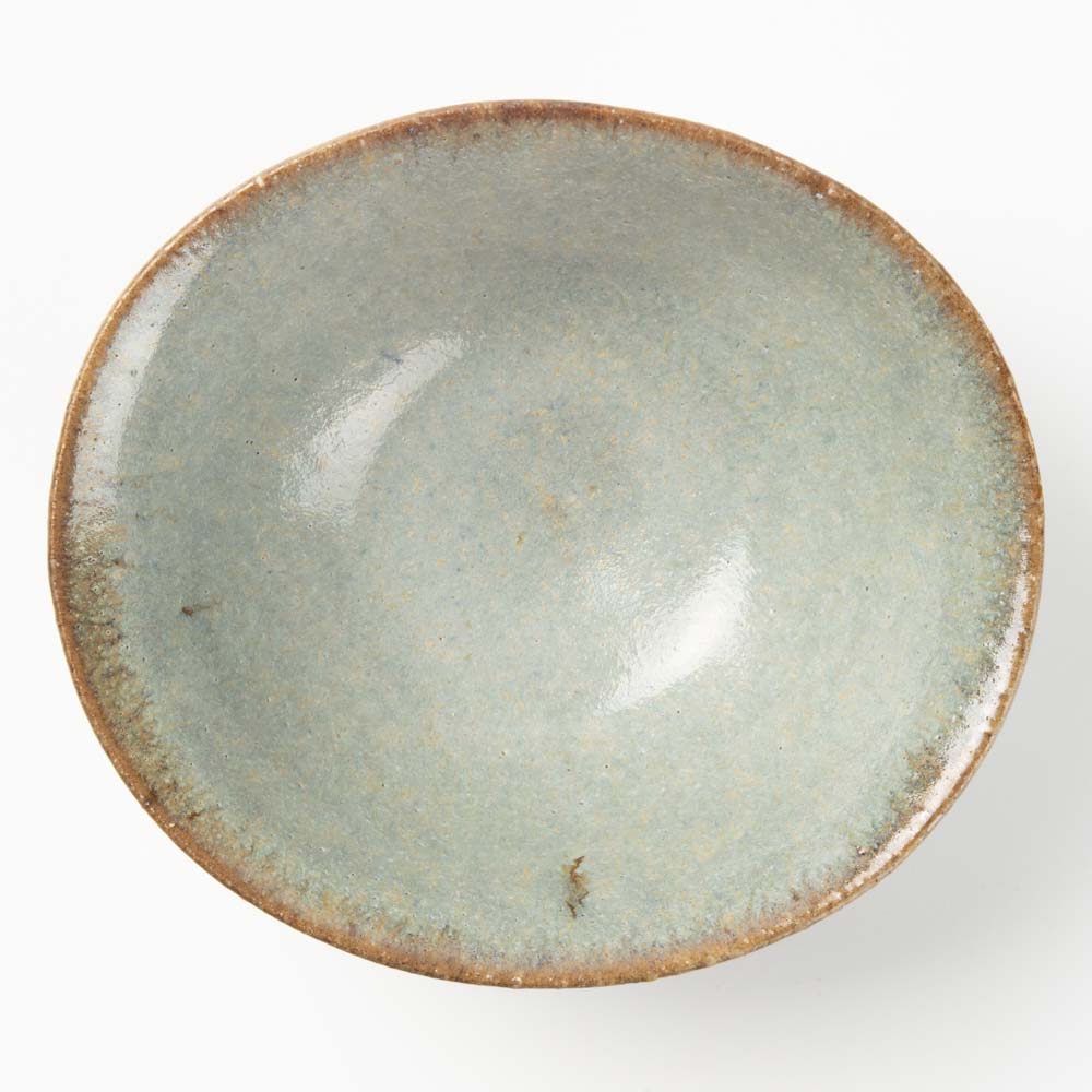 作家 工藤真人 淡青釉沓形鉢 作家 工藤真人 陶磁器作家もの