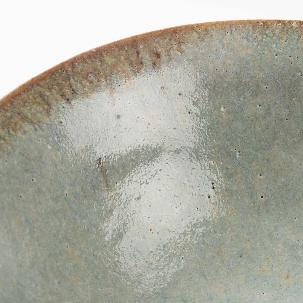 作家 工藤真人 淡青釉沓形鉢 作家 工藤真人 陶磁器作家もの