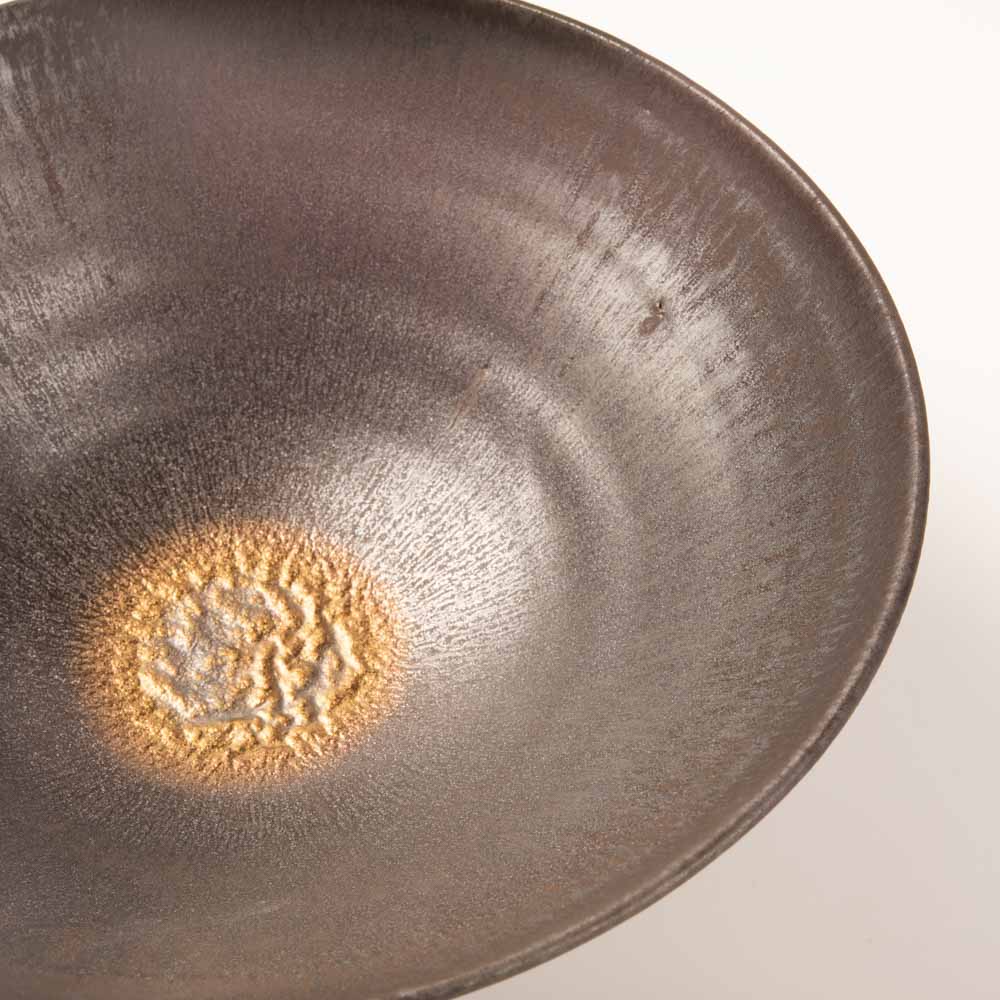 作家 杉山悠 平鉢 ブロンズ 作家 杉山悠 陶磁器作家もの
