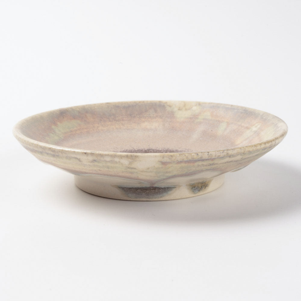 作家 杉山悠 小皿 桜色 作家 杉山悠 陶磁器作家もの