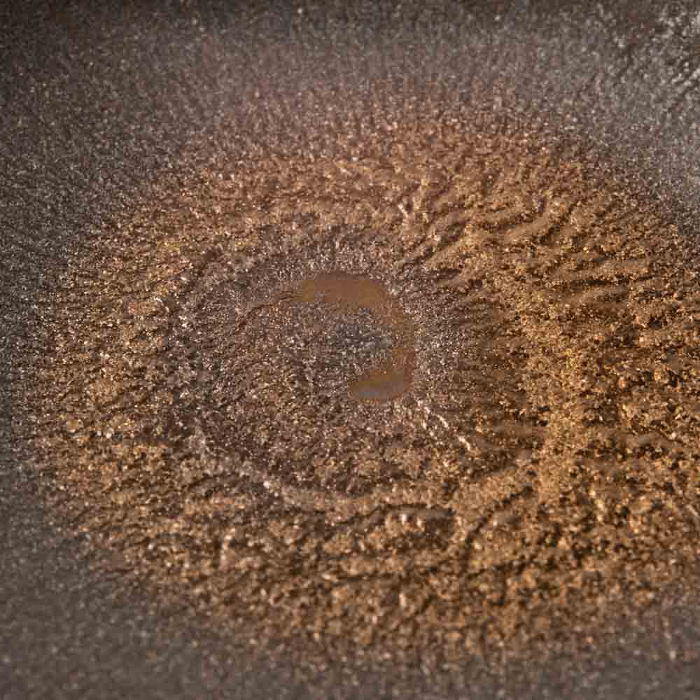 作家 杉山悠 小皿 ブロンズ 作家 杉山悠 陶磁器作家もの