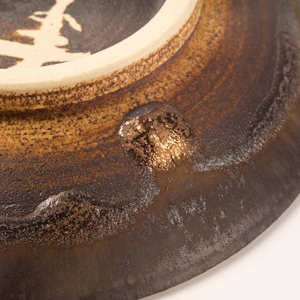 作家 杉山悠 小皿 ブロンズ 作家 杉山悠 陶磁器作家もの