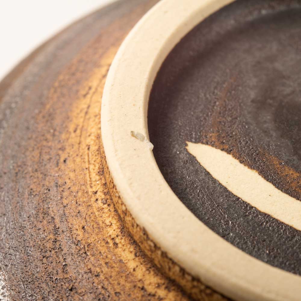 作家 杉山悠 小皿 ブロンズ 作家 杉山悠 陶磁器作家もの