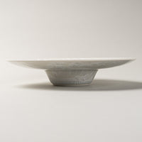 京焼・清水焼 陶あん 花結晶 リム皿(白) 京焼・清水焼 陶あん 京焼・清水焼