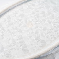 京焼・清水焼 陶あん 花結晶 オーバル皿 中(桃白) 京焼・清水焼 陶あん 京焼・清水焼
