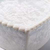 京焼・清水焼 陶あん 花結晶 ハート型小物入れ(桃白) 京焼・清水焼 陶あん 京焼・清水焼