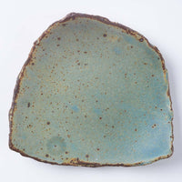 作家 山本直毅 台形皿 アンティークブルー 作家 山本直毅 陶磁器作家もの