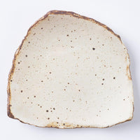 作家 山本直毅 台形皿 アンティークホワイト 作家 山本直毅 陶磁器作家もの