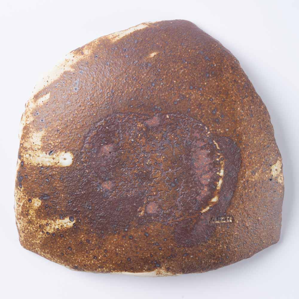 作家 山本直毅 台形皿 アンティークホワイト 作家 山本直毅 陶磁器作家もの