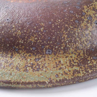 作家 山本直毅 オーバルリム鉢 アンティークブルー 作家 山本直毅 陶磁器作家もの