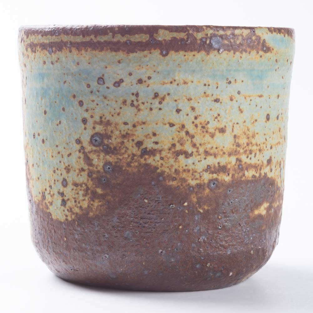 作家 山本直毅 フリーカップ アンティークブルー 作家 山本直毅 陶磁器作家もの