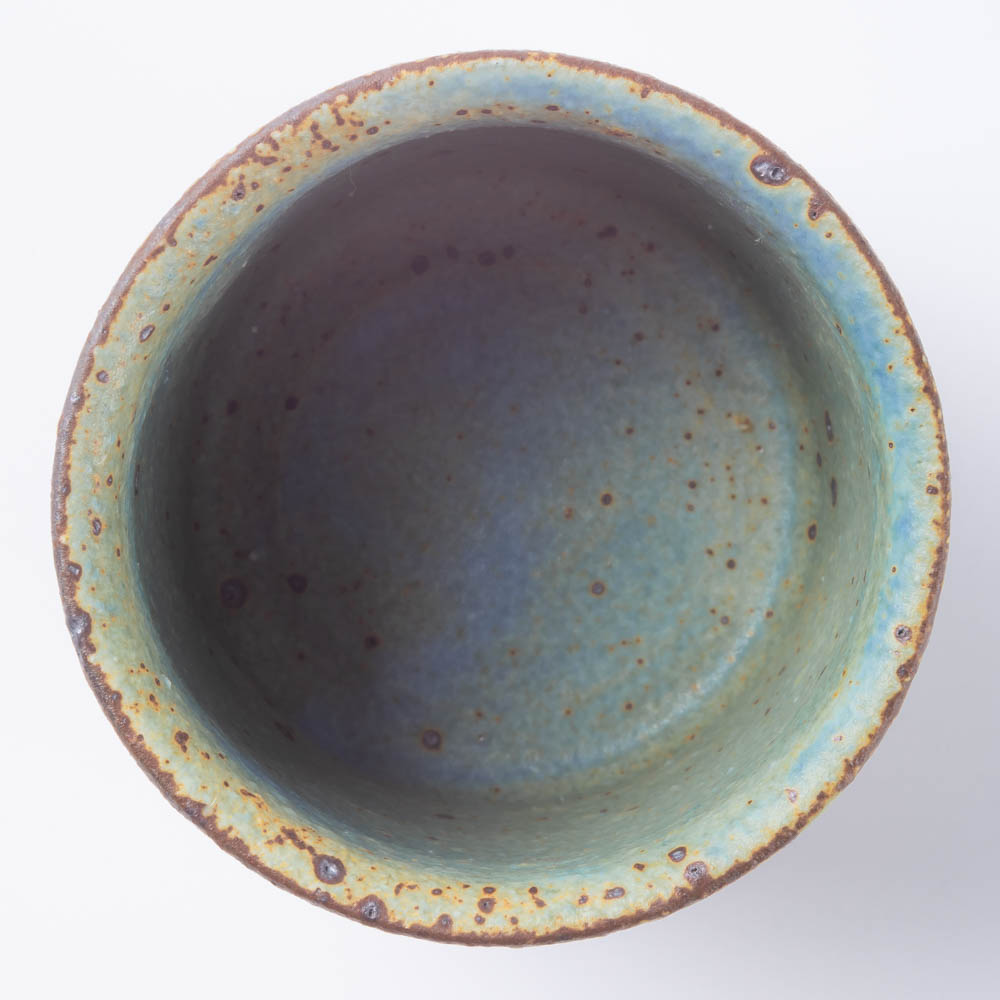 作家 山本直毅 フリーカップ アンティークブルー 作家 山本直毅 陶磁器作家もの