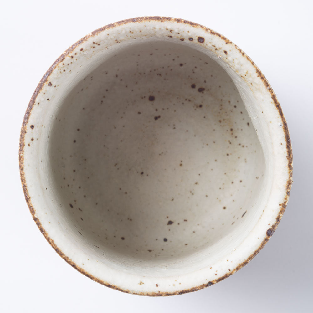 作家 山本直毅 フリーカップ アンティークホワイト 作家 山本直毅 陶磁器作家もの