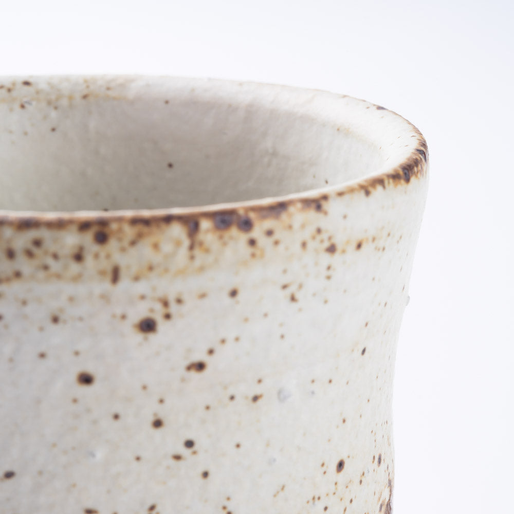 作家 山本直毅 フリーカップ アンティークホワイト 作家 山本直毅 陶磁器作家もの