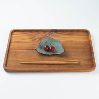 作家 山本直毅 台形小皿 アンティークブルー 作家 山本直毅 陶磁器作家もの