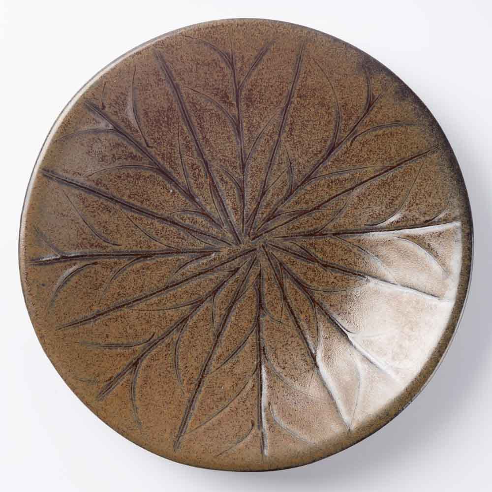 琴咲ミホ 美濃焼 正陶苑 手描き 23㎝皿 フラワー ¥4,400 大人の焼き物