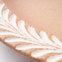 美濃焼 祐山窯 ロリエ リムプレート(皿)大 ベージュ 美濃焼 祐山窯 美濃焼