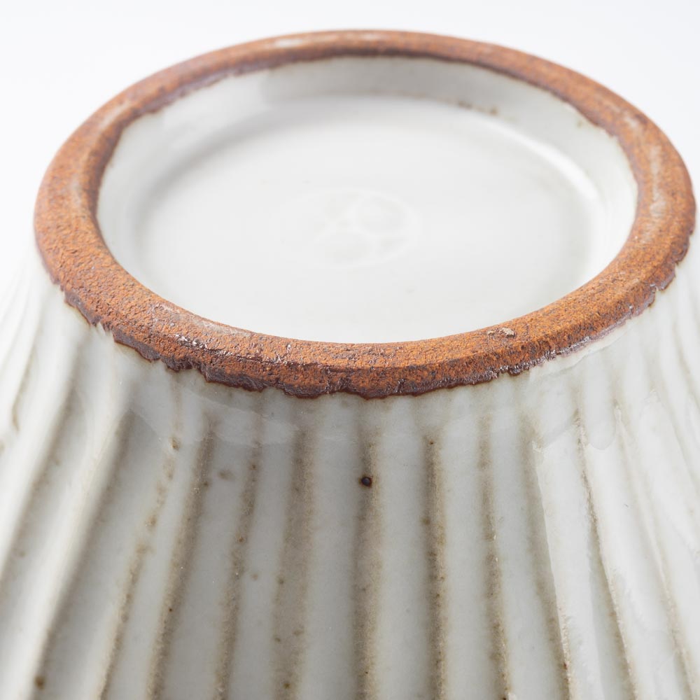 美濃焼 祐山窯 ボウル ライン アイボリー 美濃焼 祐山窯 美濃焼